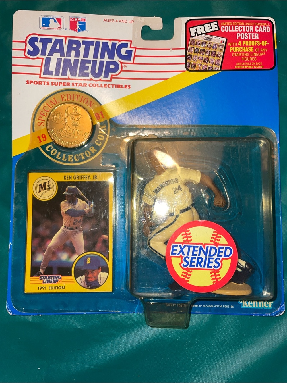 Starting Lineup Ken Griffey Jr. 1991 Edition Baseball Figure